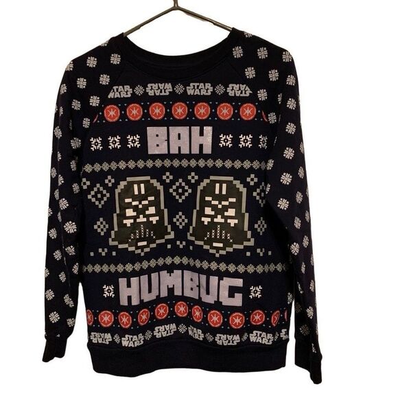 Star Wars Bah Humbug Size Small Lightweight Crewneck Sweatshirt - Picture 1 of 4